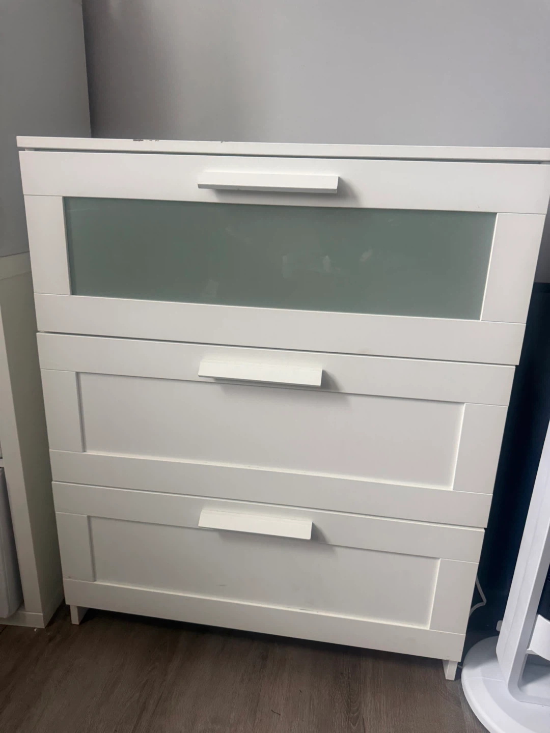 White 3-Drawer Dresser