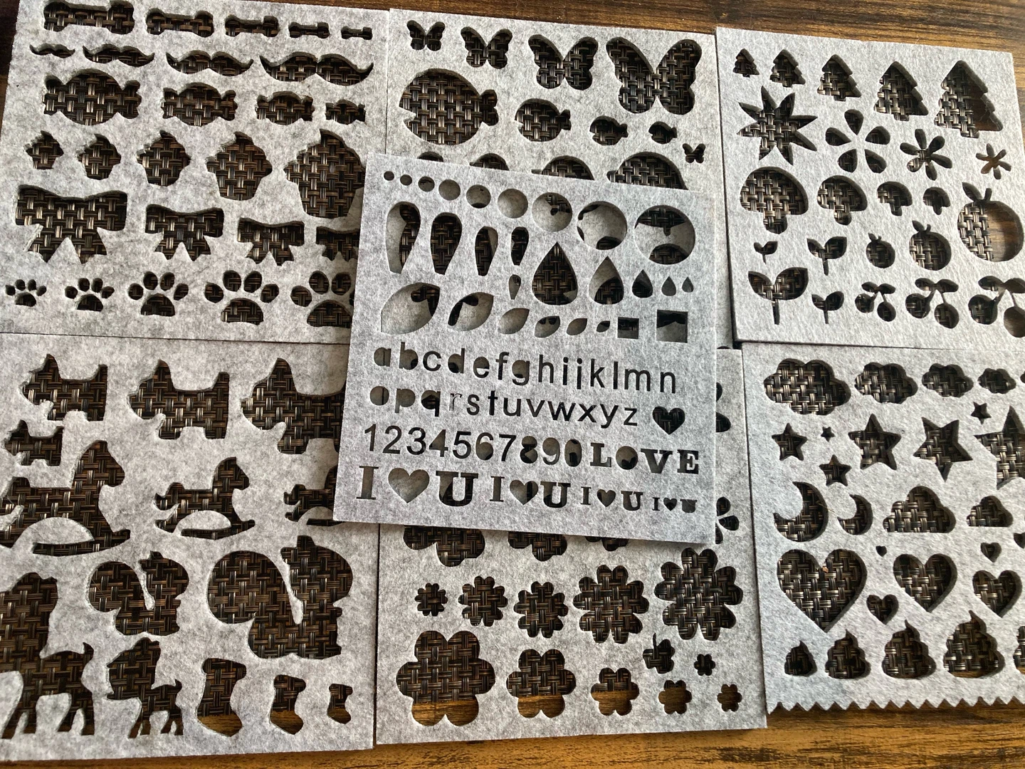 New Craft Felt Sheets & Stencils Set - photo 2