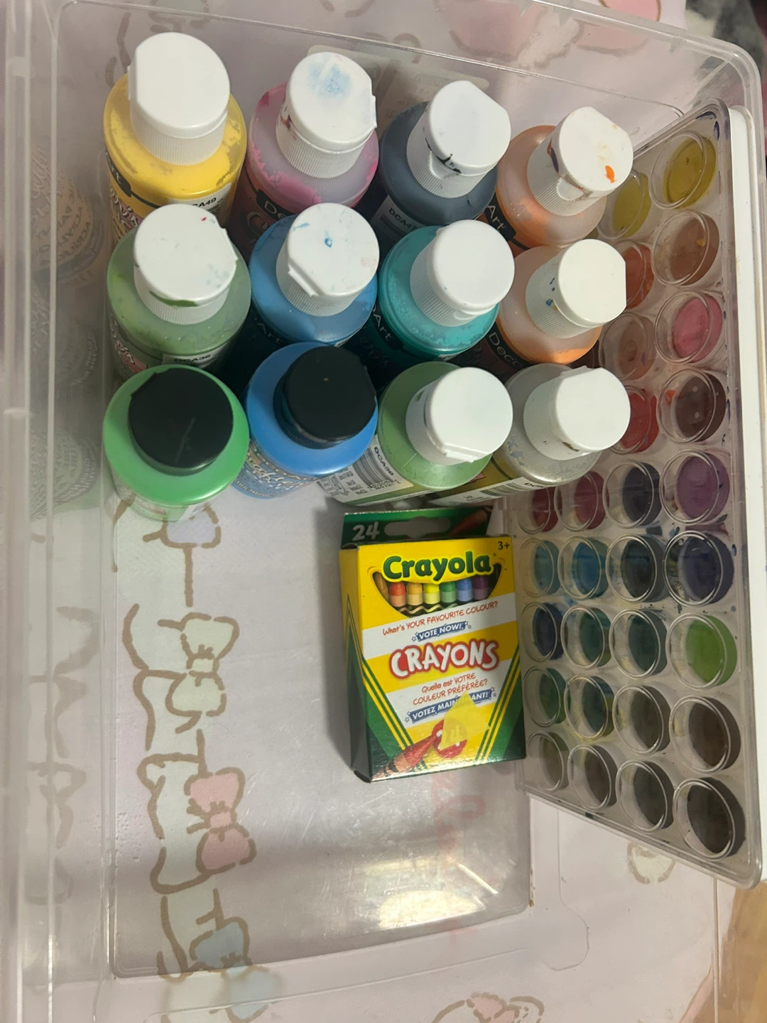 DecoArt Crafter's Acrylic Paint Set & Crayola Crayons - photo 2
