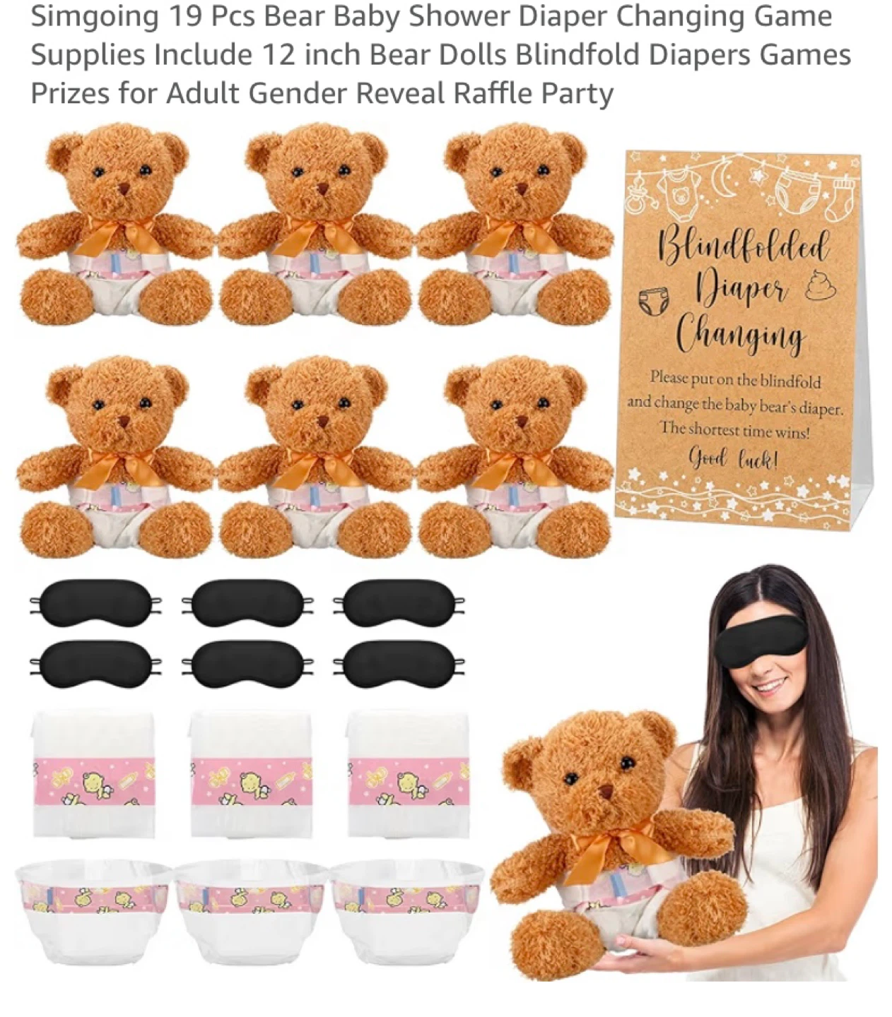 New Baby Shower Diaper Changing Game
