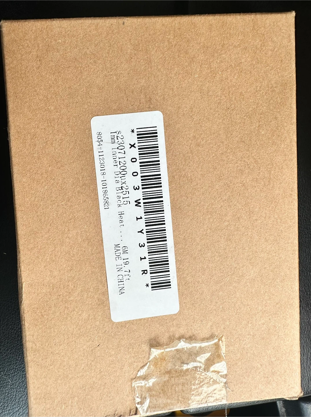 ⚽️ 1mm Inner Dia Black Heat Shrinkable Tube Tubing 6M 19.7ft - photo 2