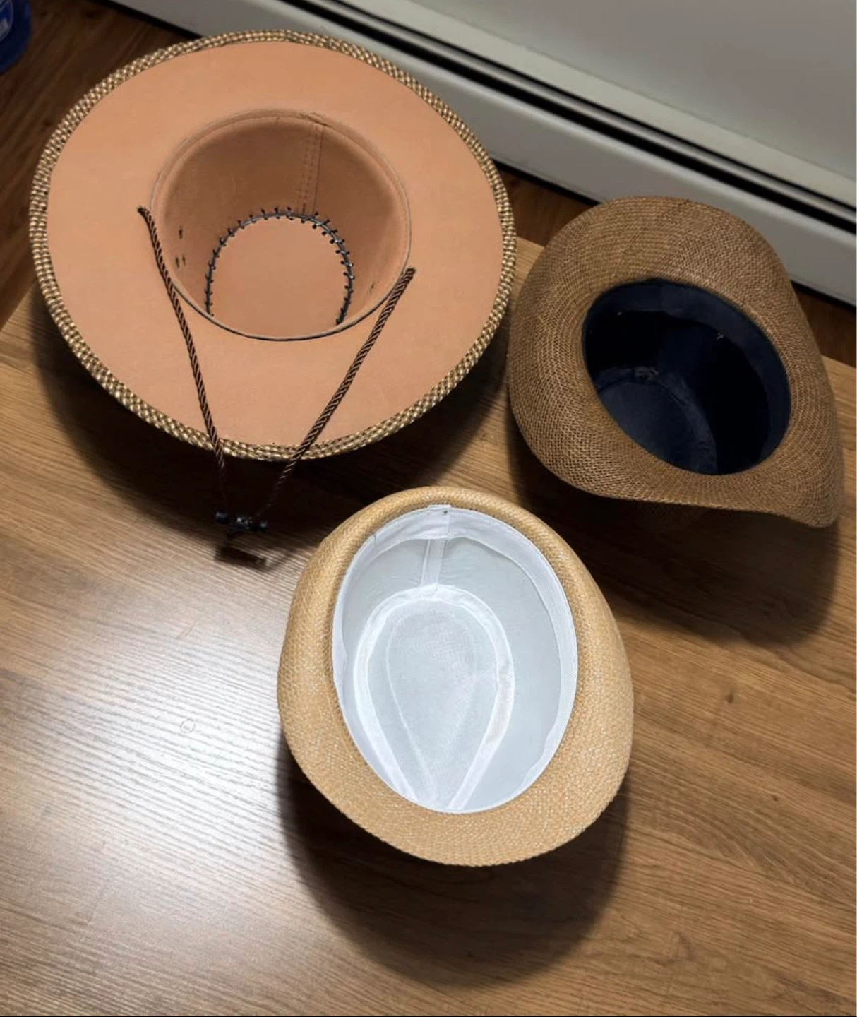 Set of 3 Cowboy Straw Hats ⚽ - photo 3