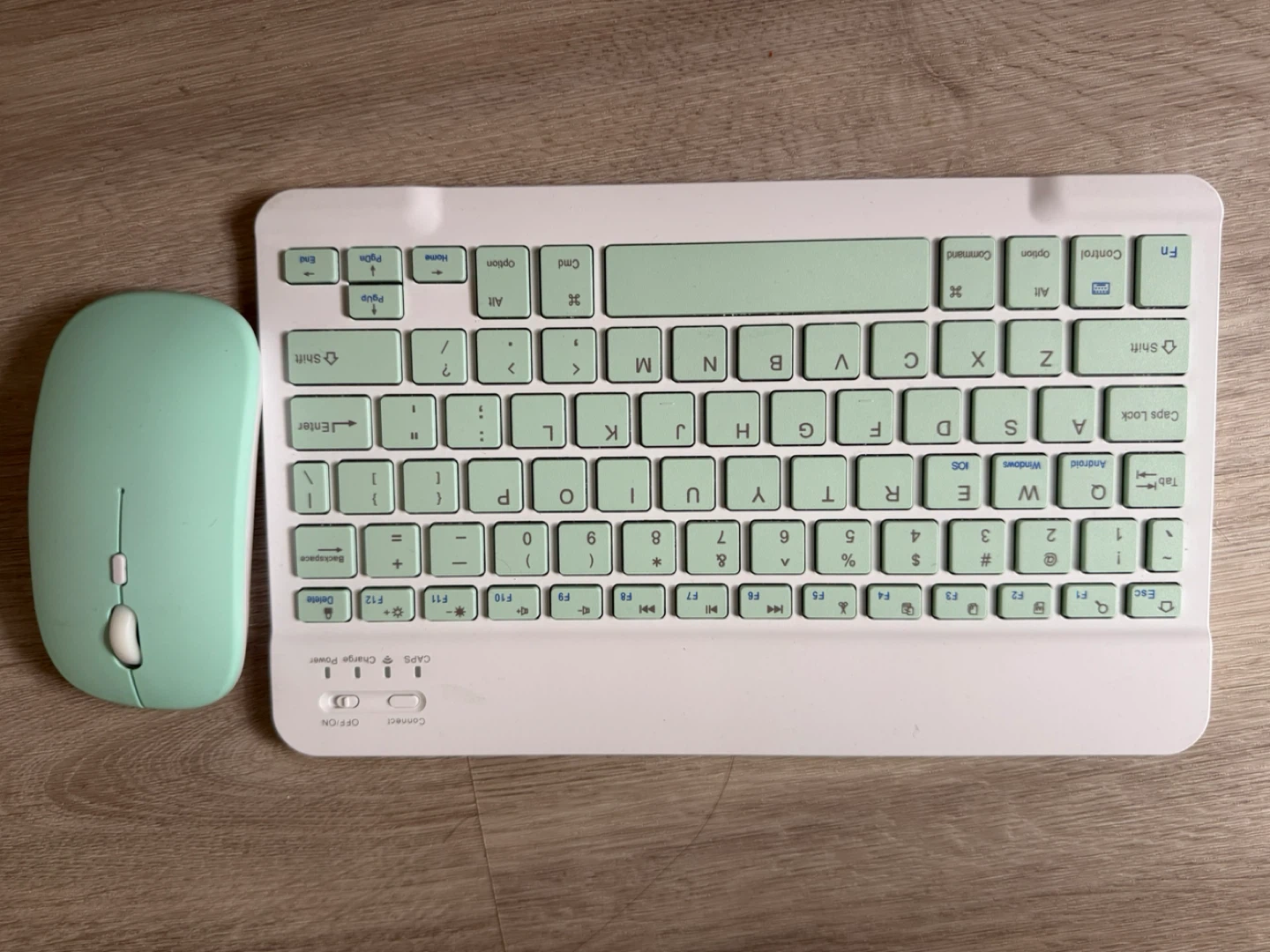 Mint Green Wireless Keyboard and Mouse Set