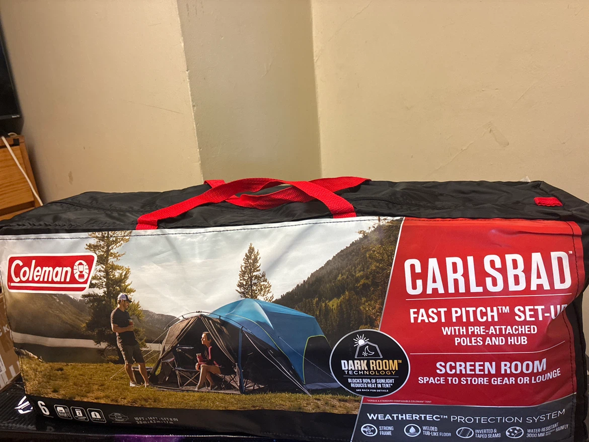 Coleman 6 Person Carlsbad Tent with Screen Room