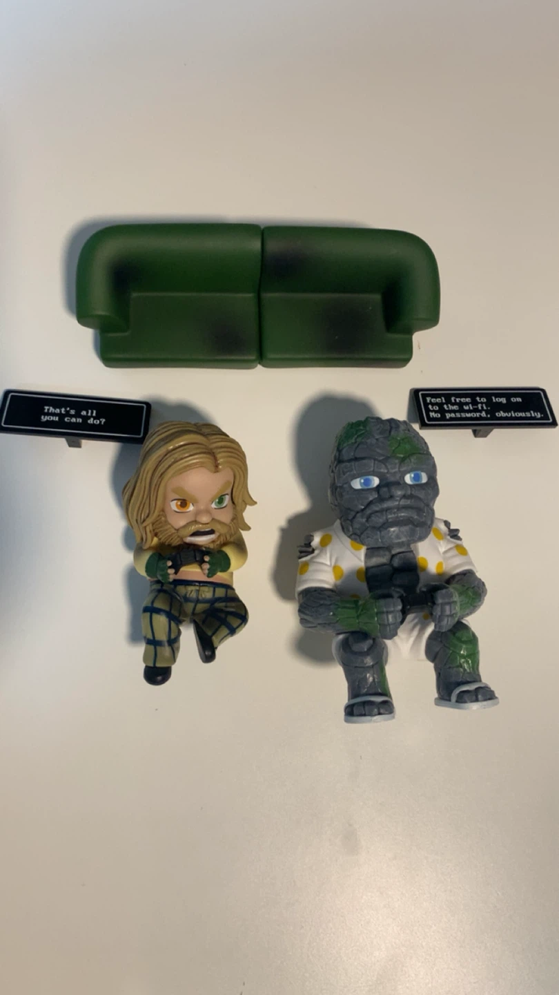 Marvel Thor and Korg Figures with Couch - photo 3