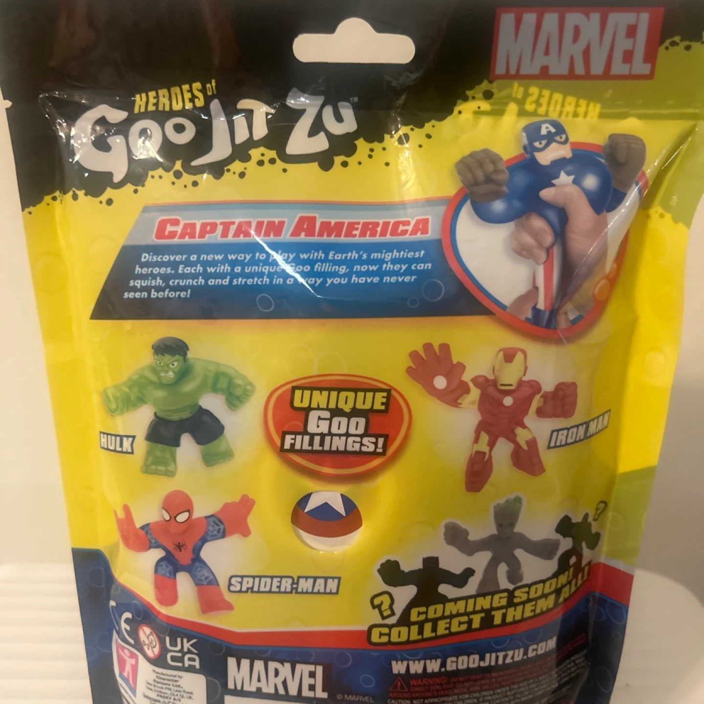 Heroes of Goo ⚽️Jit Zu Marvel Captain America Stretchy Toy - photo 2