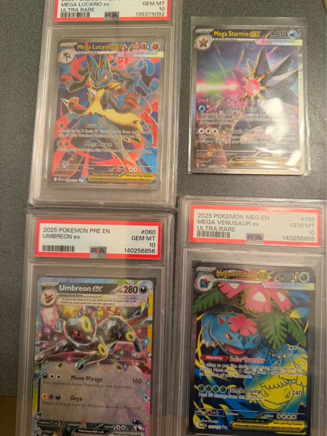 Pokemon TCG PSA 10 different prices