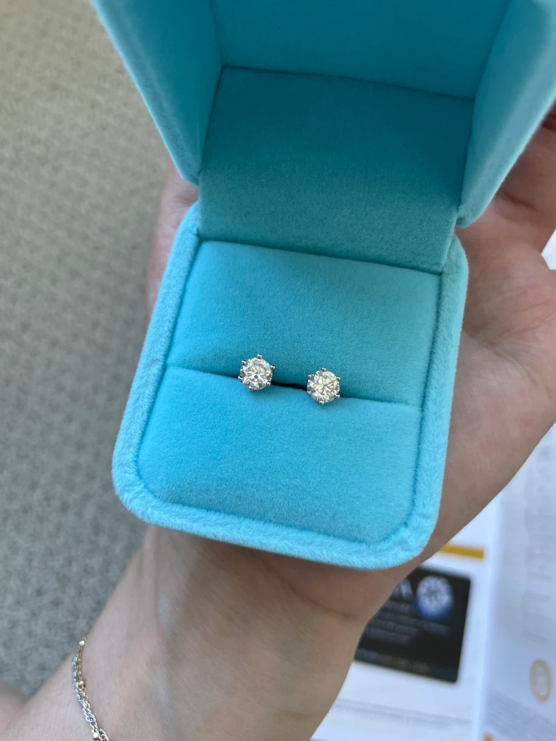 0.5ct Moissanite Stud Earrings