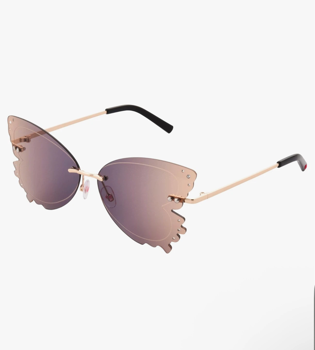 Betsey Johnson Women's TAKE Flight Butterfly Sunglasses