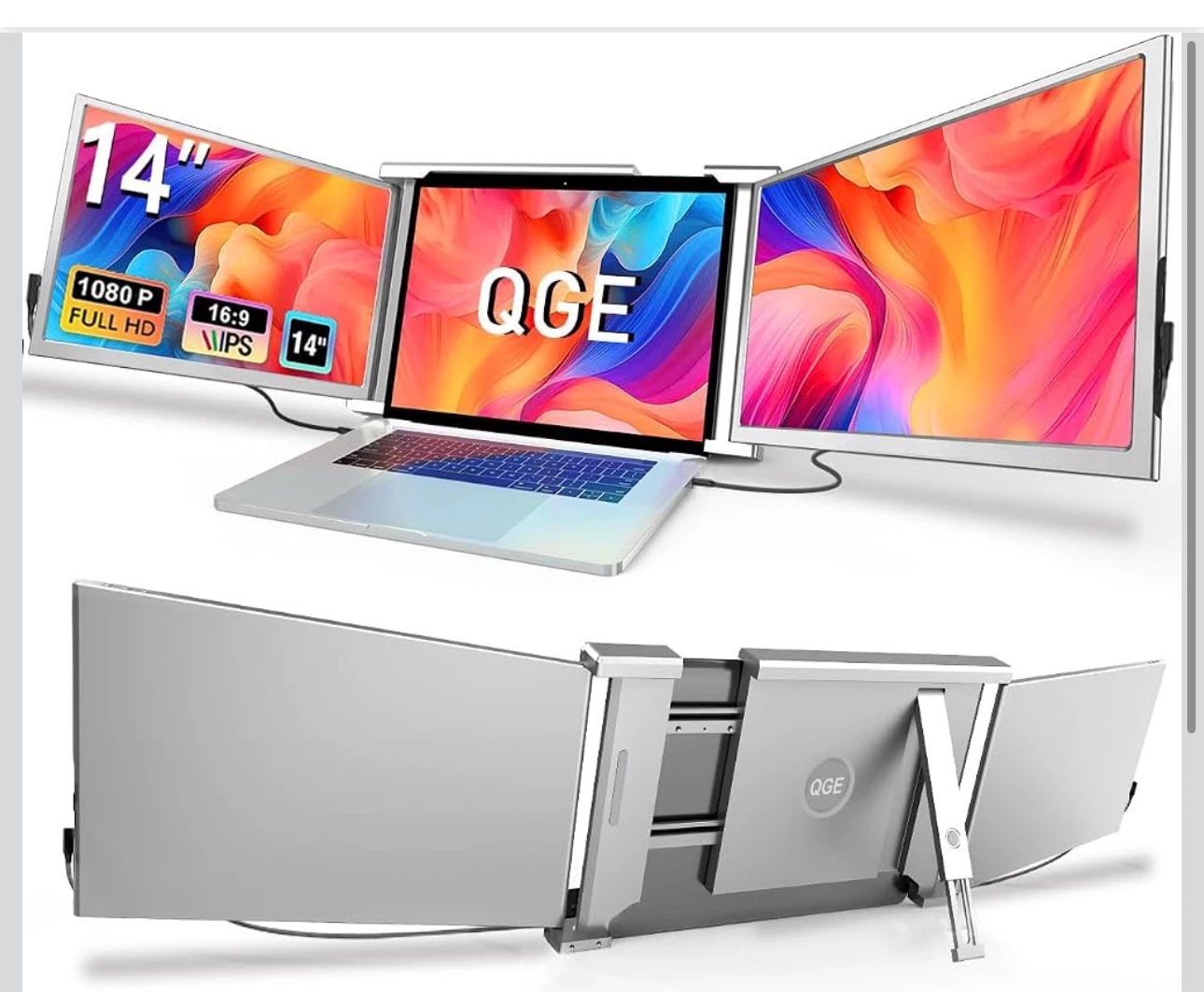 Double monitor attachment (14" Full HD IPS)