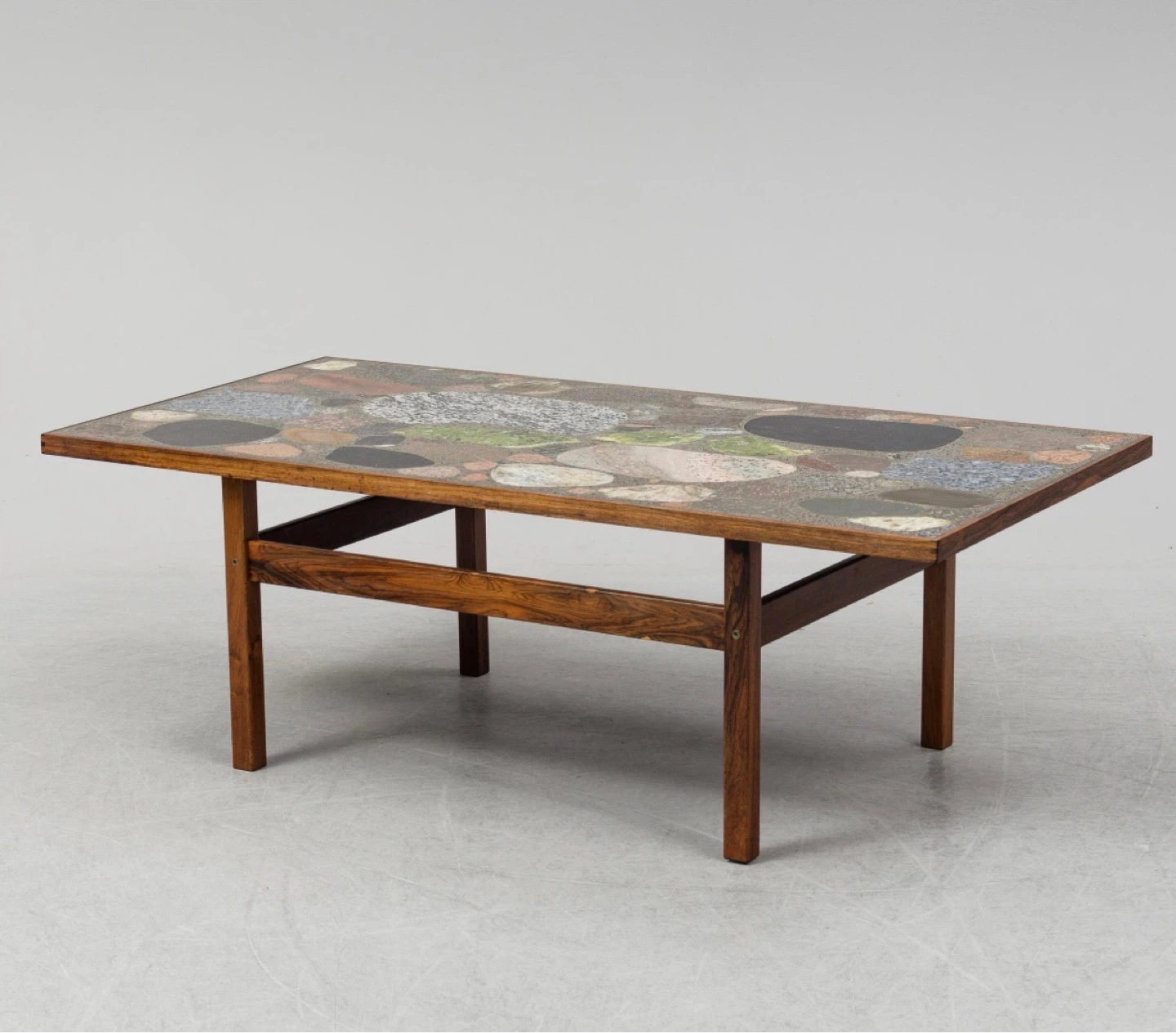 Granite & Rosewood Coffee Table