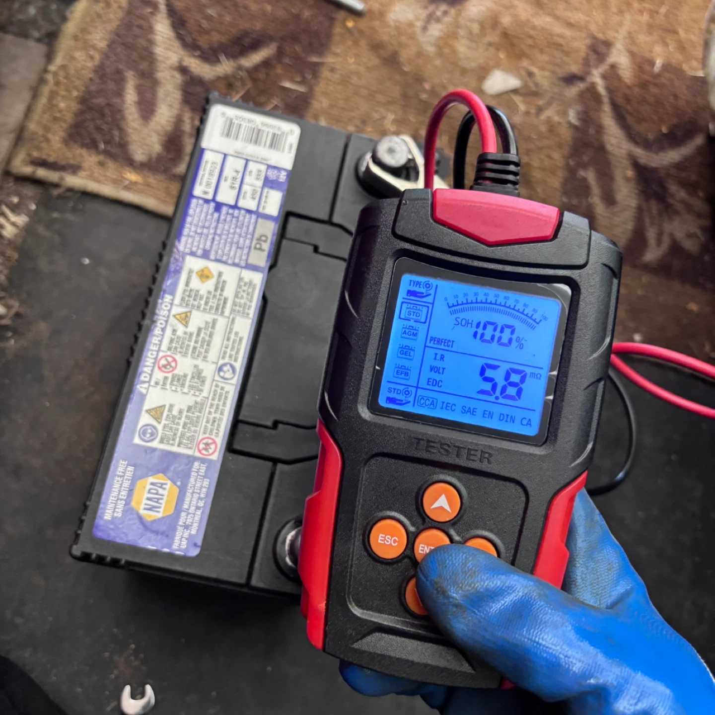 NAPA Proformer 51R-4 Car Battery vehicle like new - photo 4
