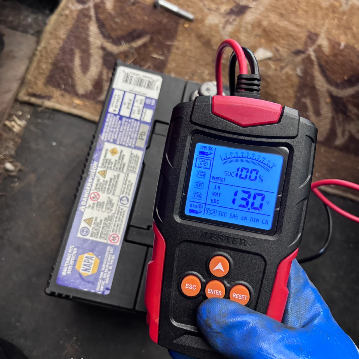 NAPA Proformer 51R-4 Car Battery vehicle like new - photo 5