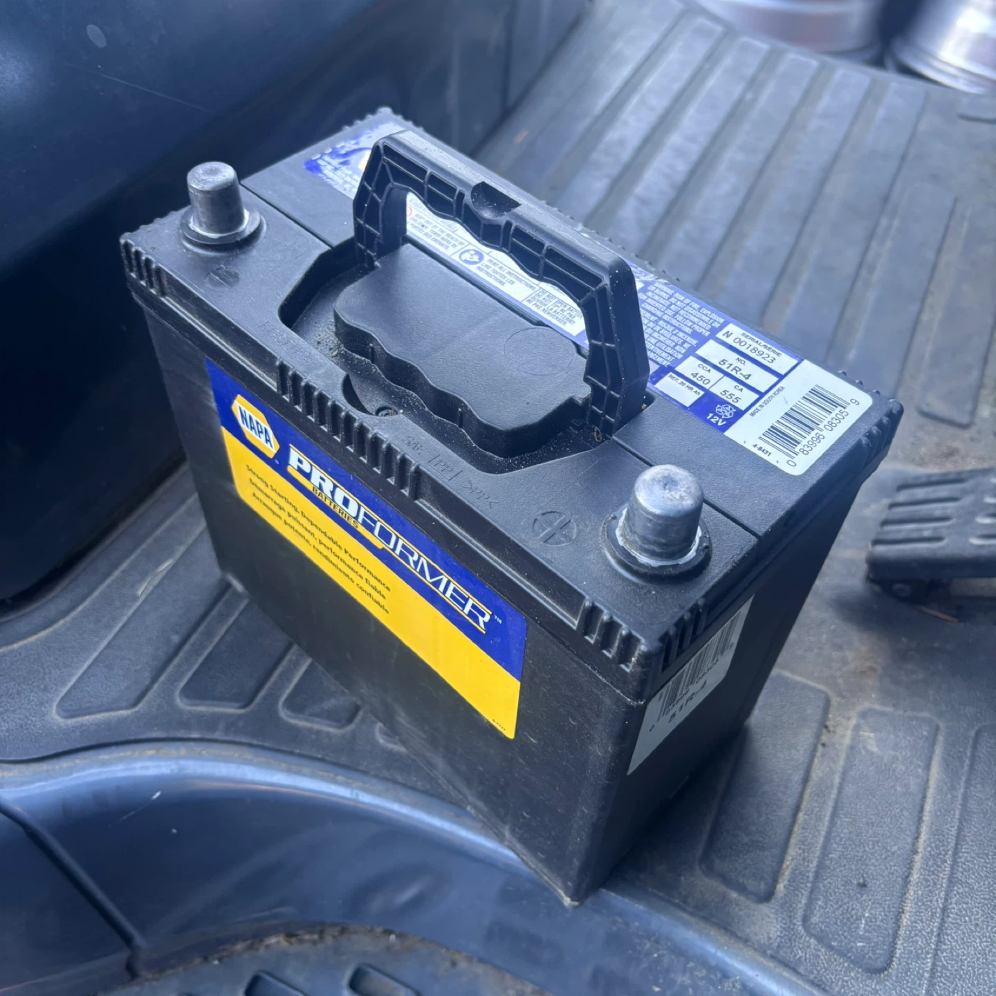 NAPA Proformer 51R-4 Car Battery vehicle like new