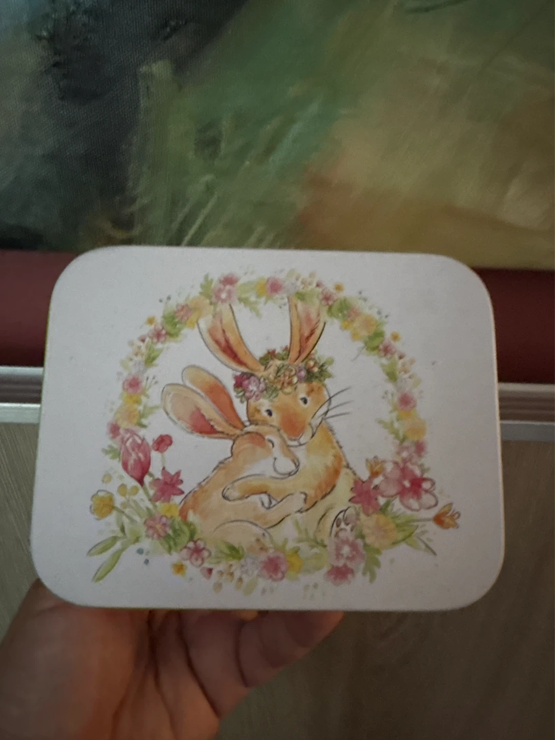 ⚽️ Vintage Easter Bunny musical Tin collectible - photo 2