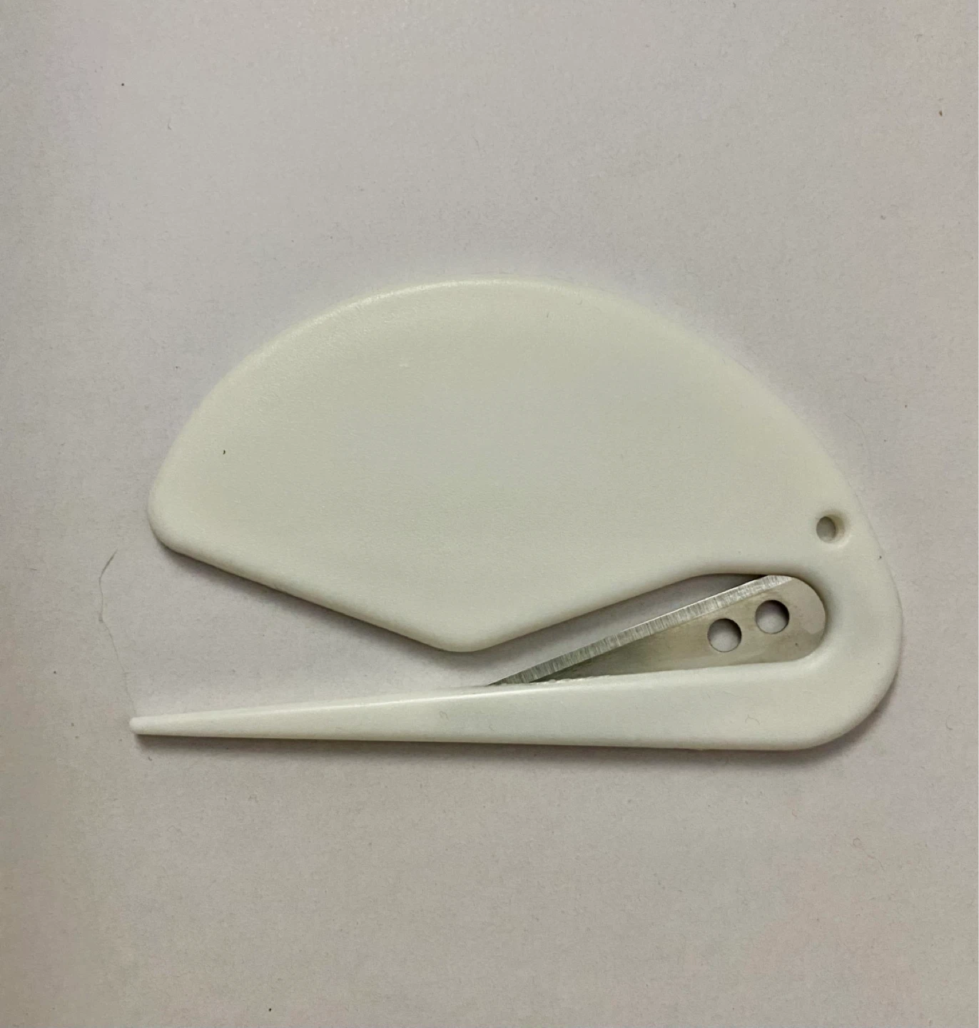 White Plastic Letter Opener ⚽