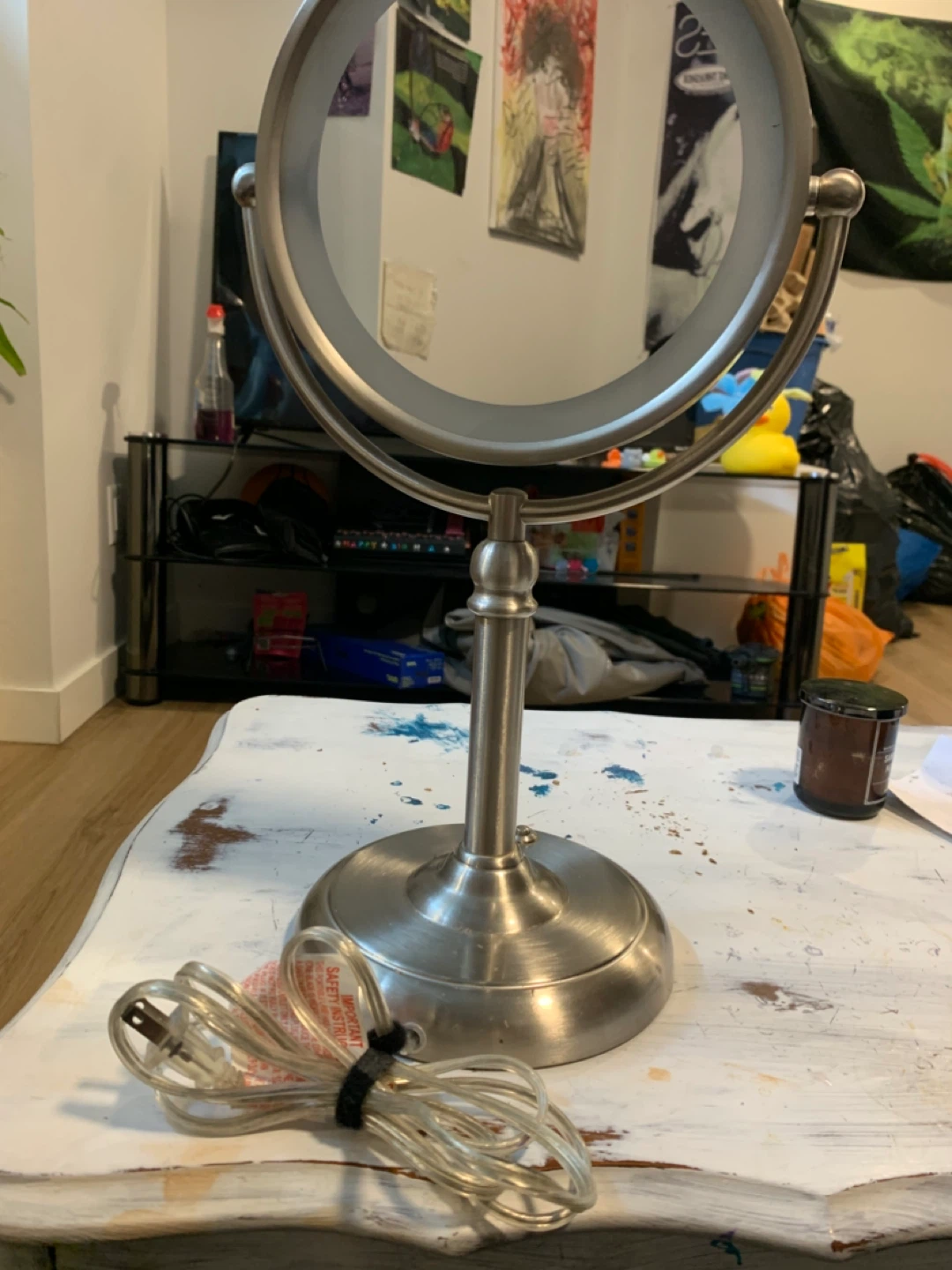 Double sided Mirror with LED Light - photo 3