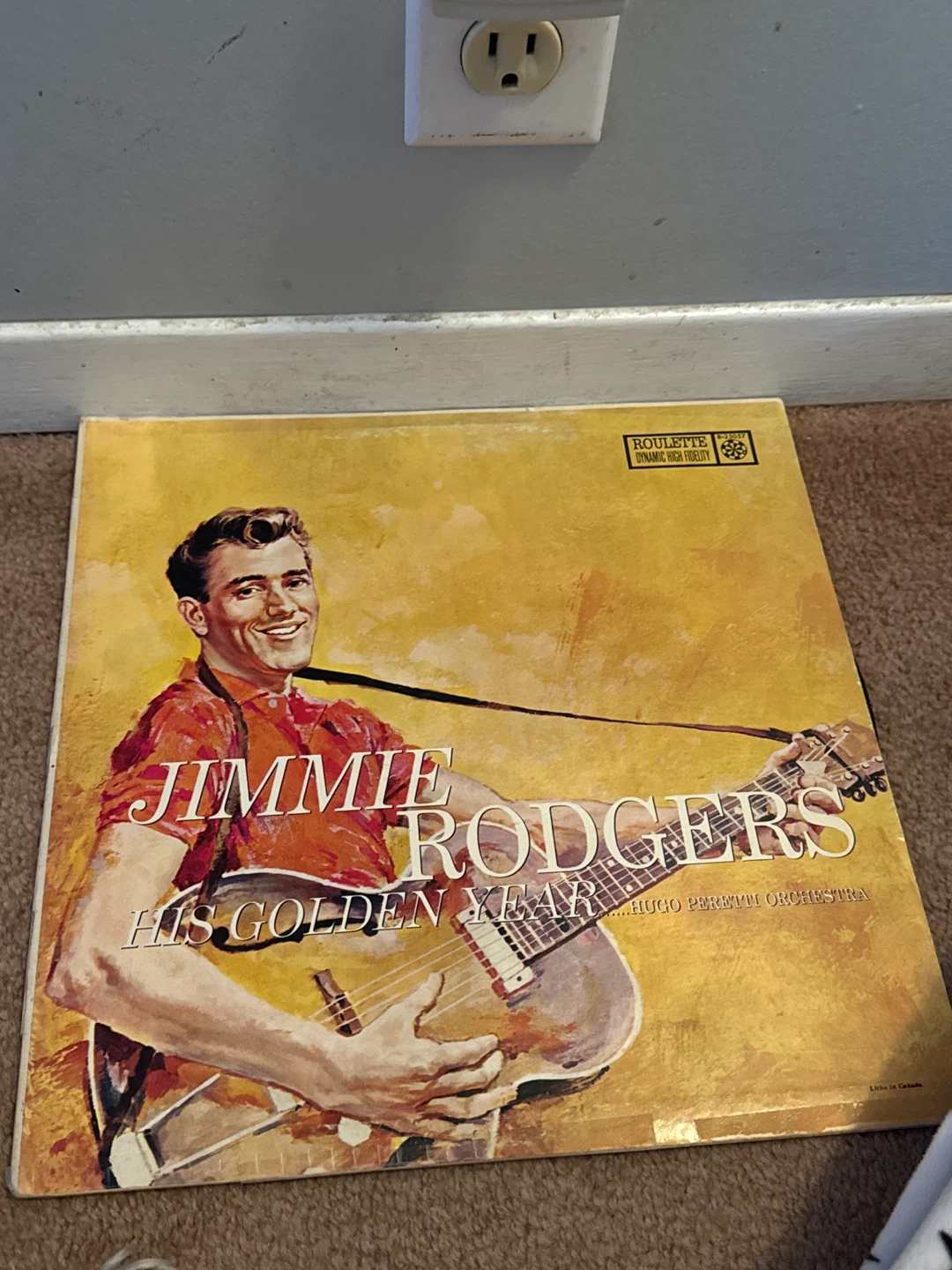 Jimmie Rodgers His Golden Year Vinyl Record ⚽️