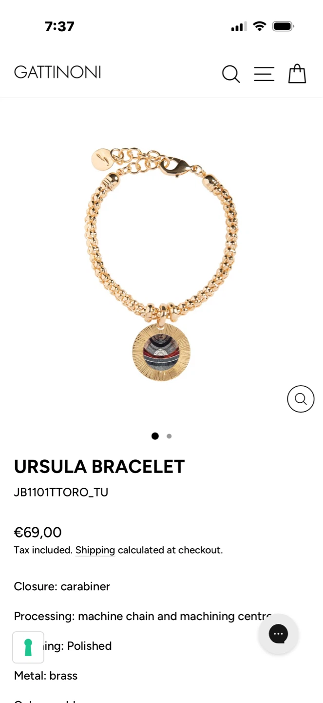 Gattinoni Bracelet with Medallion Pendant - photo 3