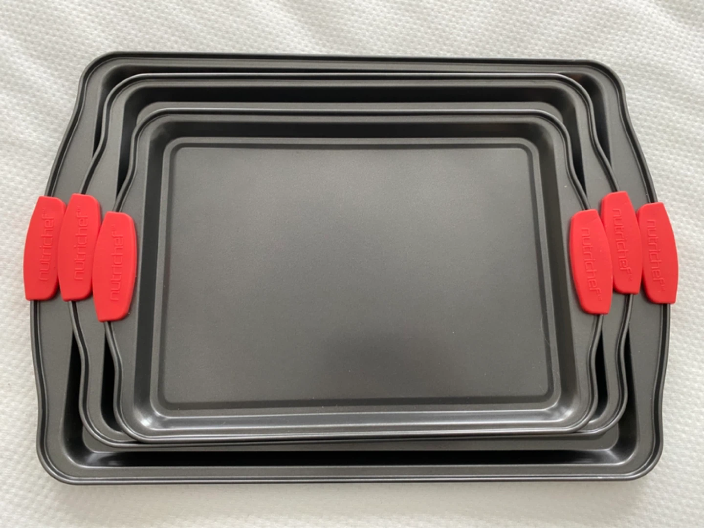 Nutrichef Baking Sheets Set (3-Pack) Never Used