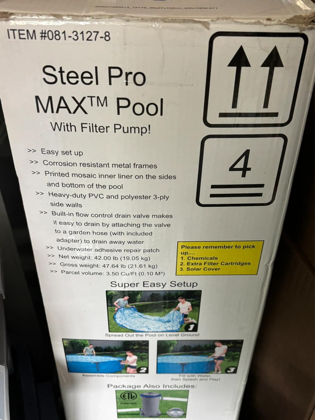 Bestway Steel Pro Max pool 10 ft x 30" high - photo 2