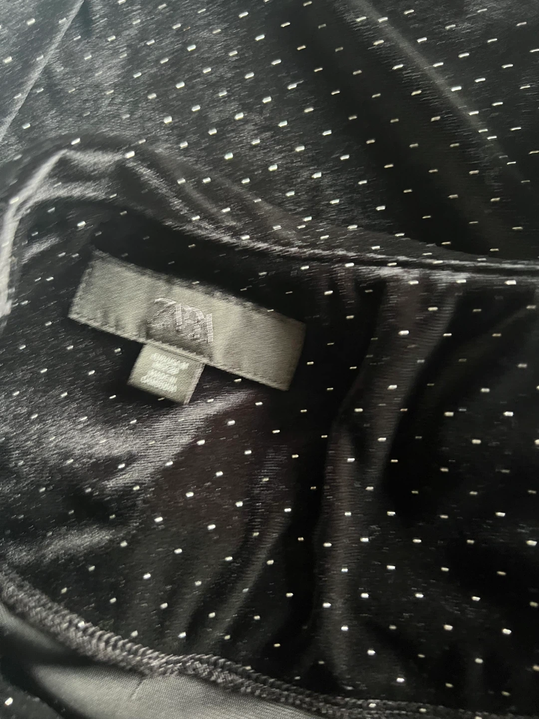 Black Velour Sparkle Pants
