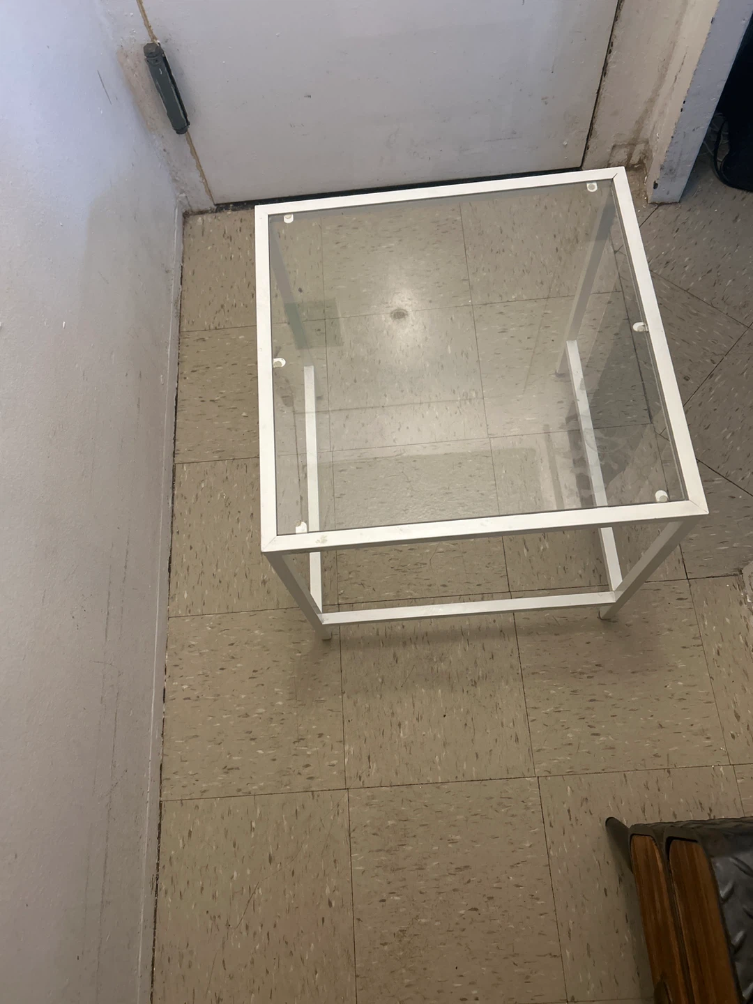Square Glass Top Table