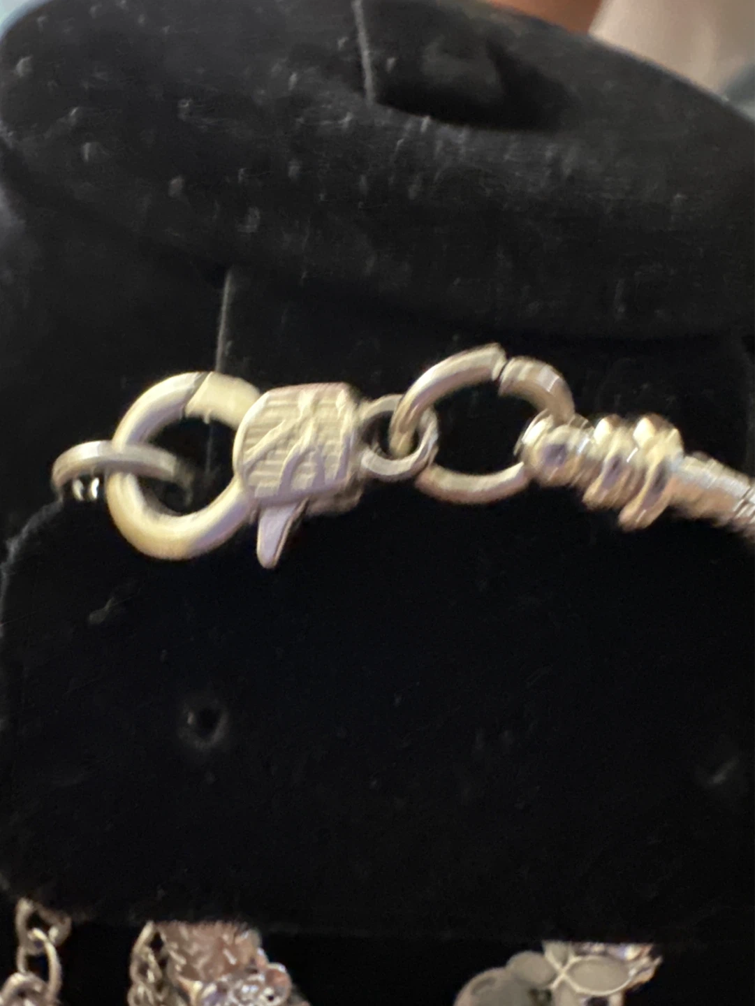 Silver Charm Bracelet with Cat, Paw Print, and Heart Charms - photo 3