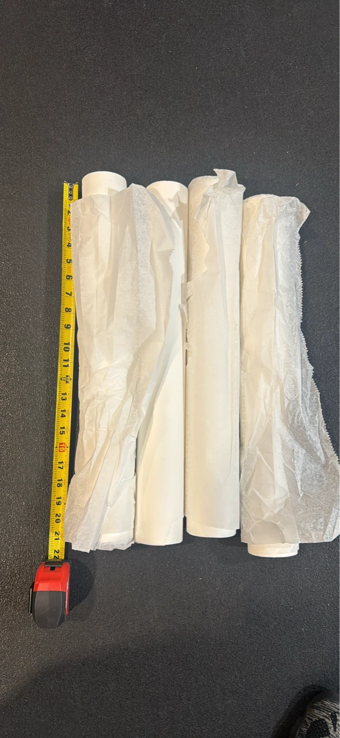 White Rolls - Approx 21" Long