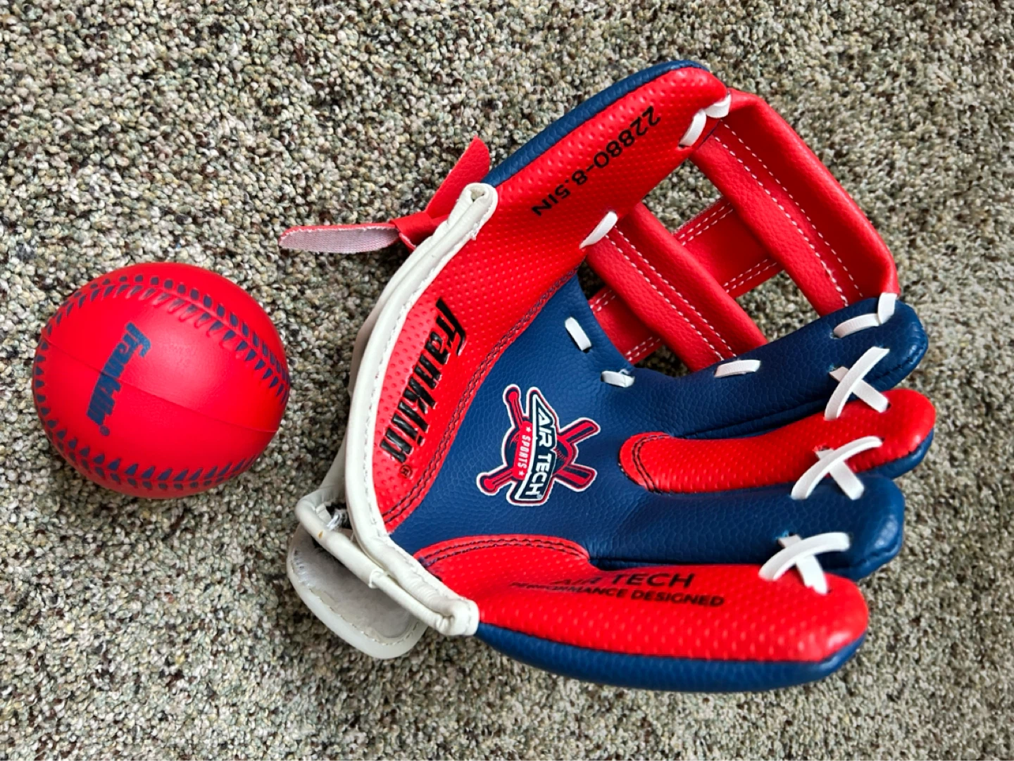 ⚽ Franklin Air Tech Baseball Glove and Ball Set