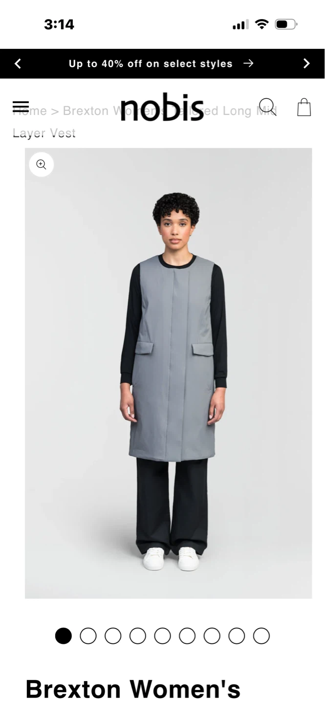 Nobis Grey Layer Vest Women's