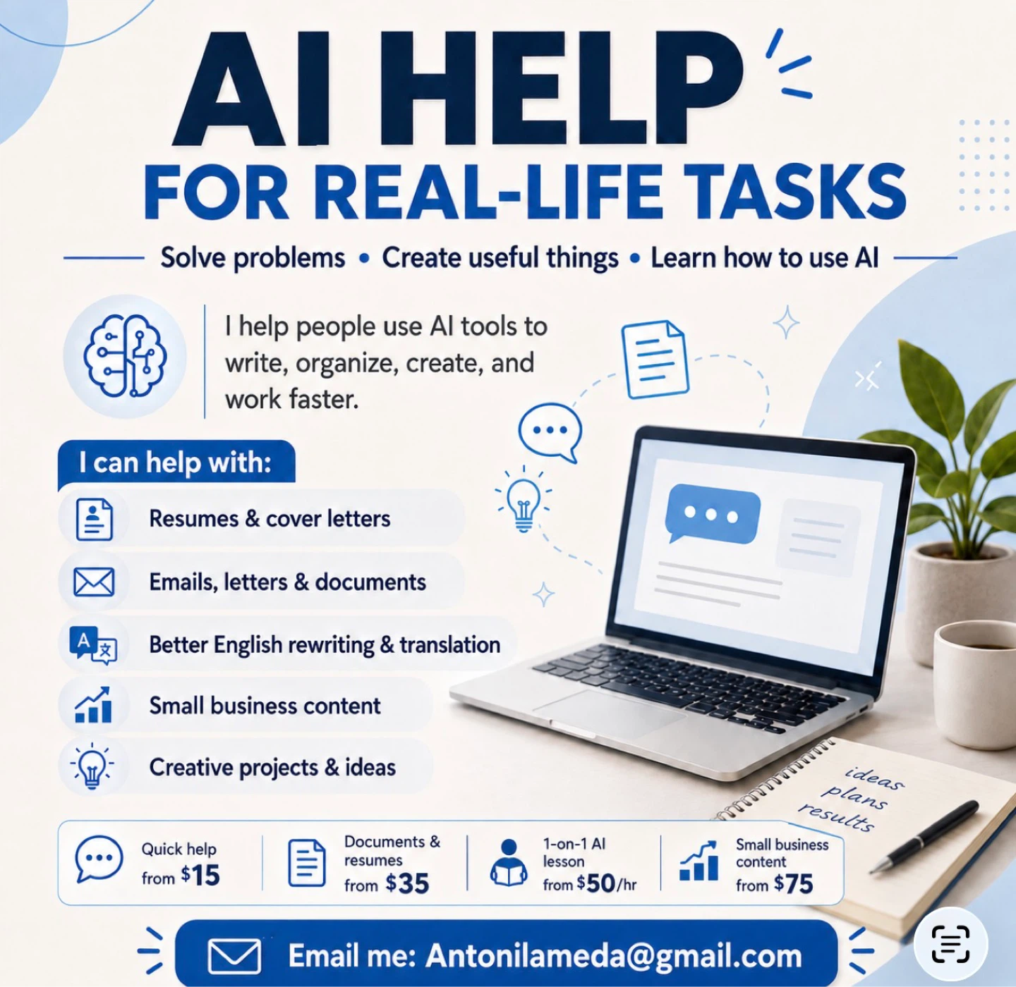 AI Help for Real-Life Tasks