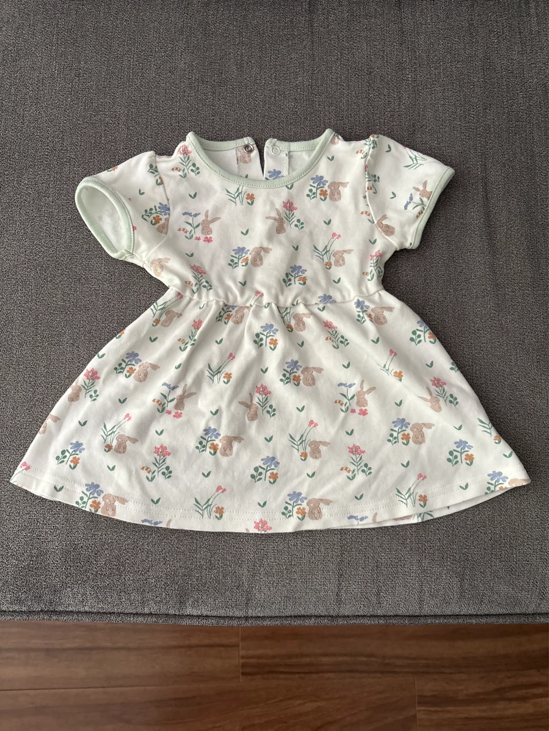 Baby Dress with Bunny Print 3-6 months