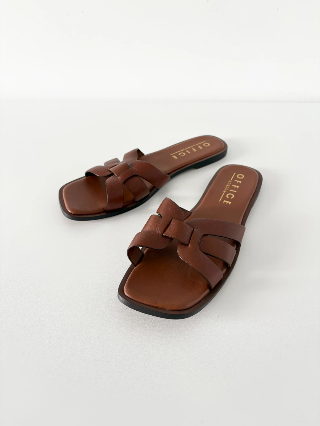 New Office London Leather Sandals