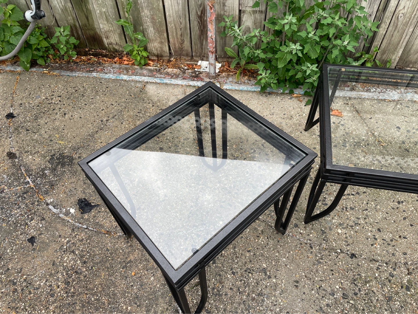 3-Piece Metal and Glass Coffee Table Set - photo 5
