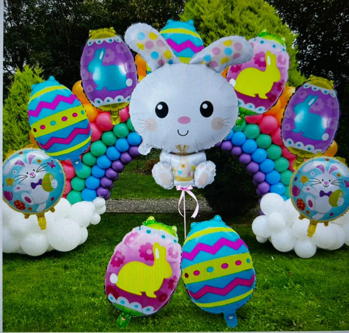 10 Pcs Easter Bunny & Egg Balloons - photo 5