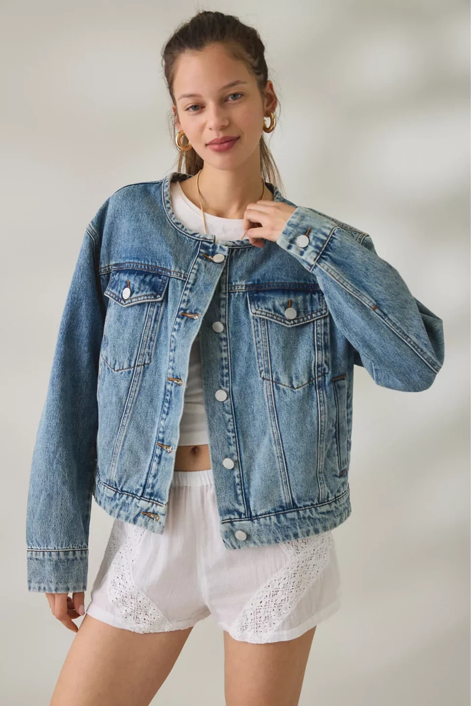 BLANKNYC Blue Denim Jacket SIZE LARGE