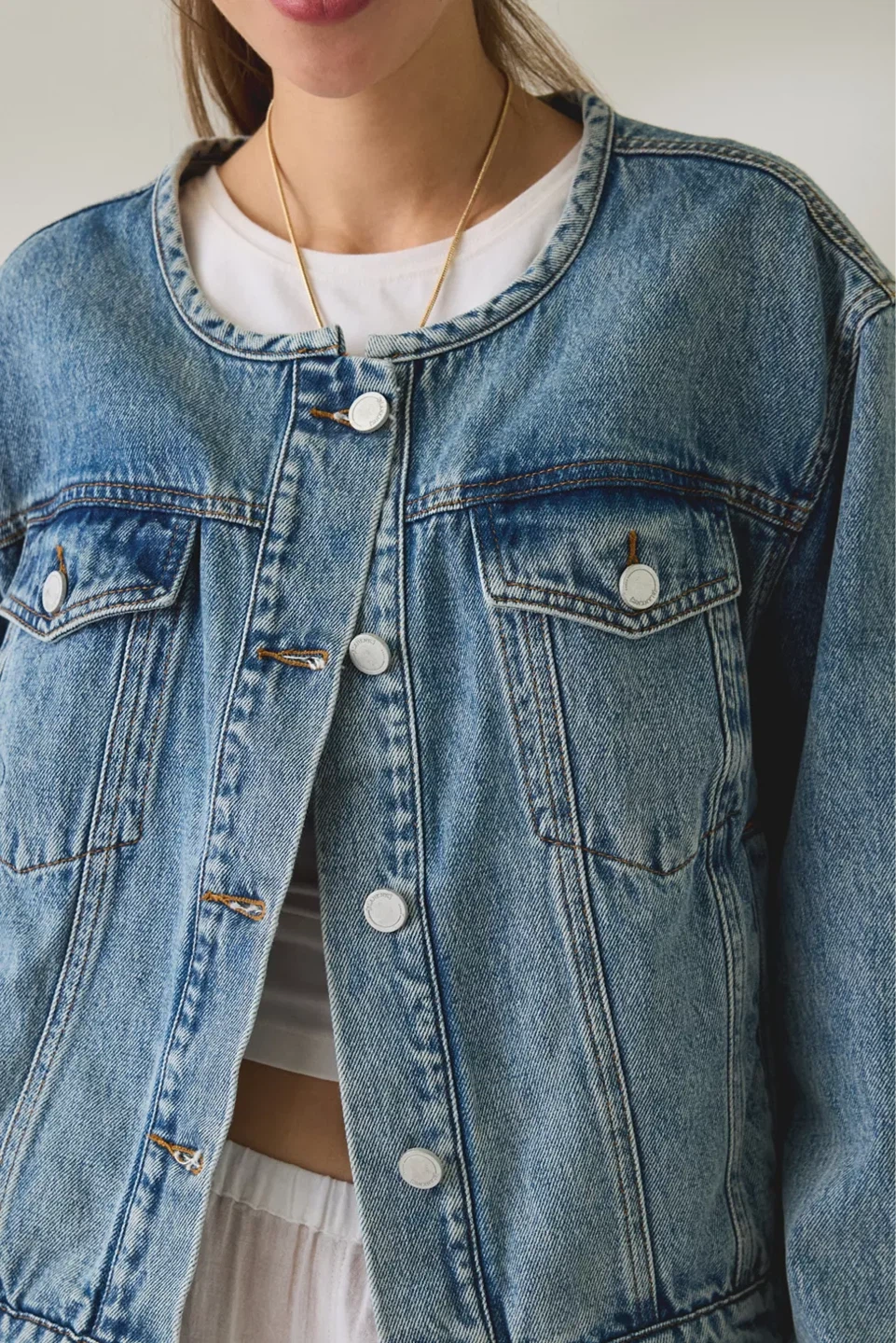 BLANKNYC Blue Denim Jacket SIZE LARGE - photo 3