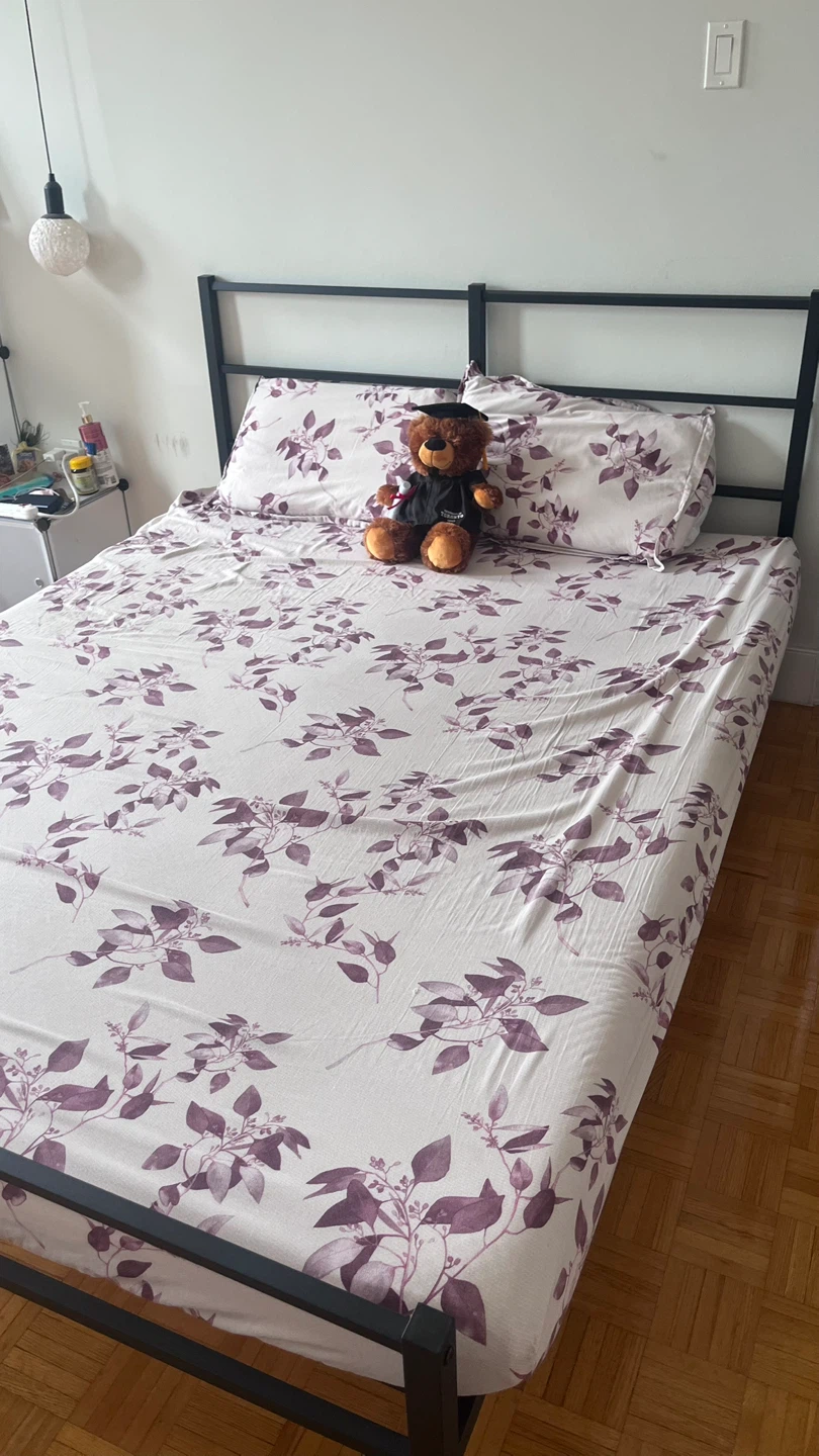 Black Metal Queen Bed Frame - photo 3