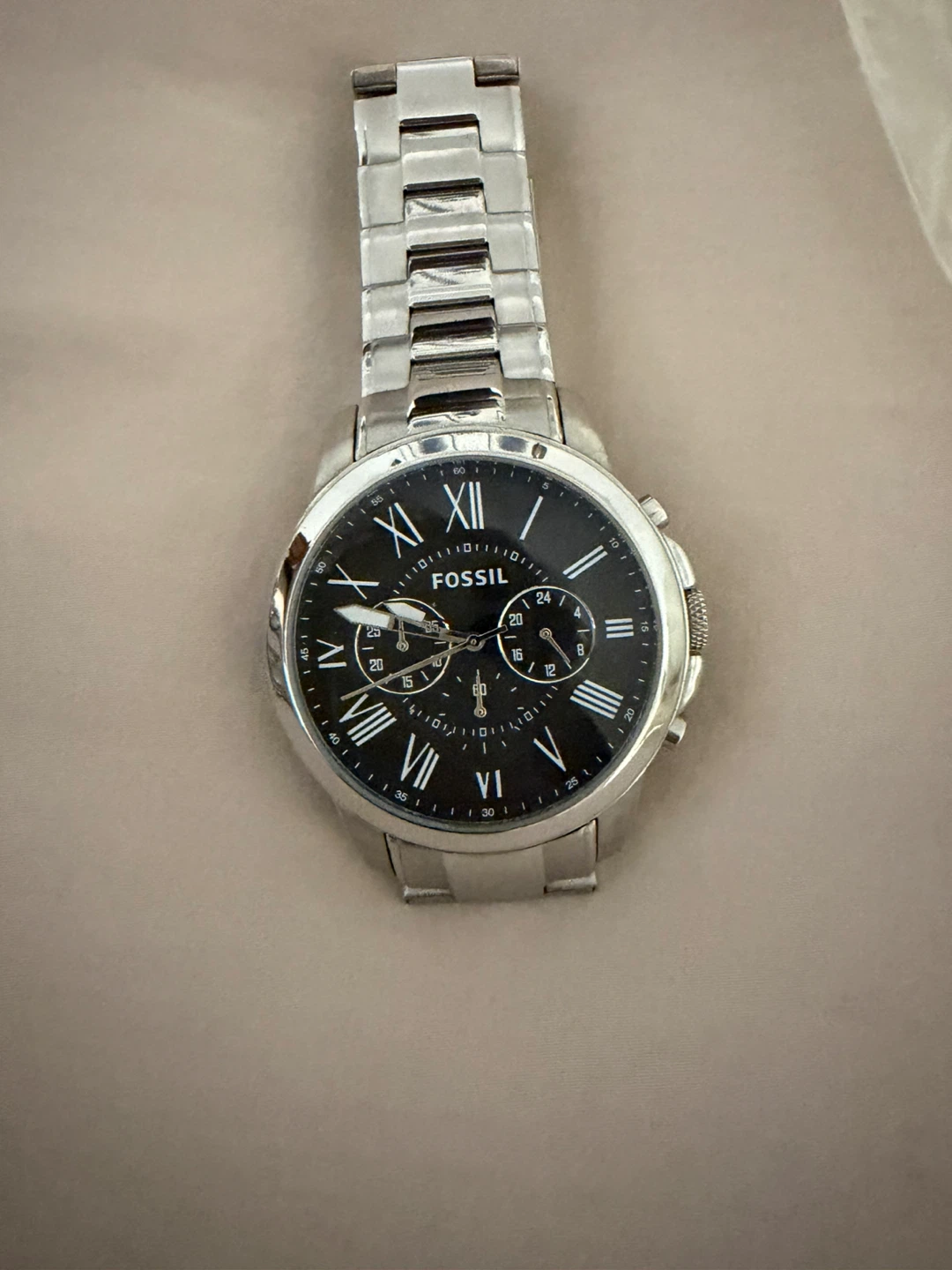 Fossil Grant Chronograph Stainless Steel Watch
