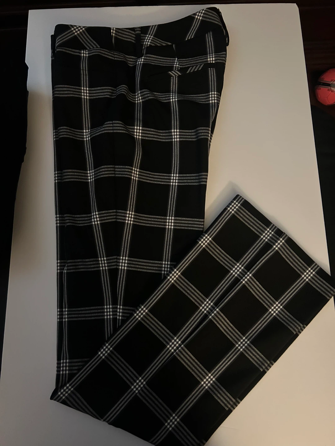 Black and White Plaid Pants