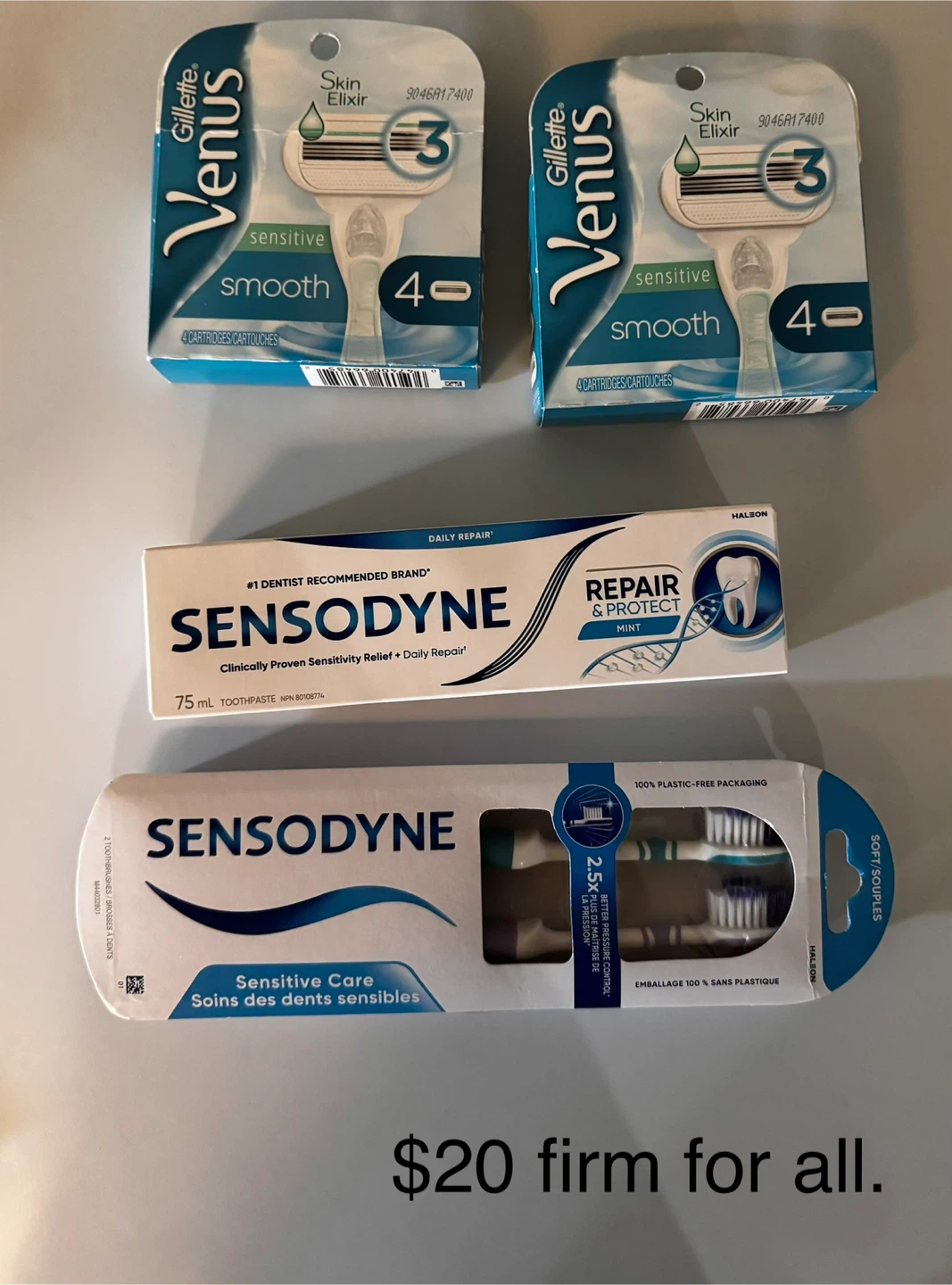 Toothbrushes/Toothpaste & razors new
