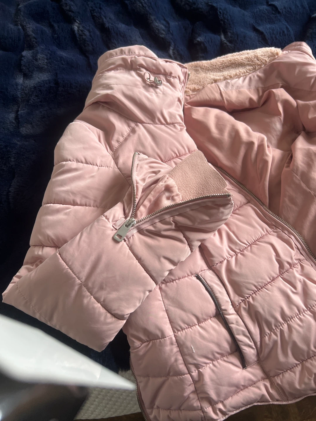 Zara Basic Puffer Jacket - Pink  very Small fit - photo 5