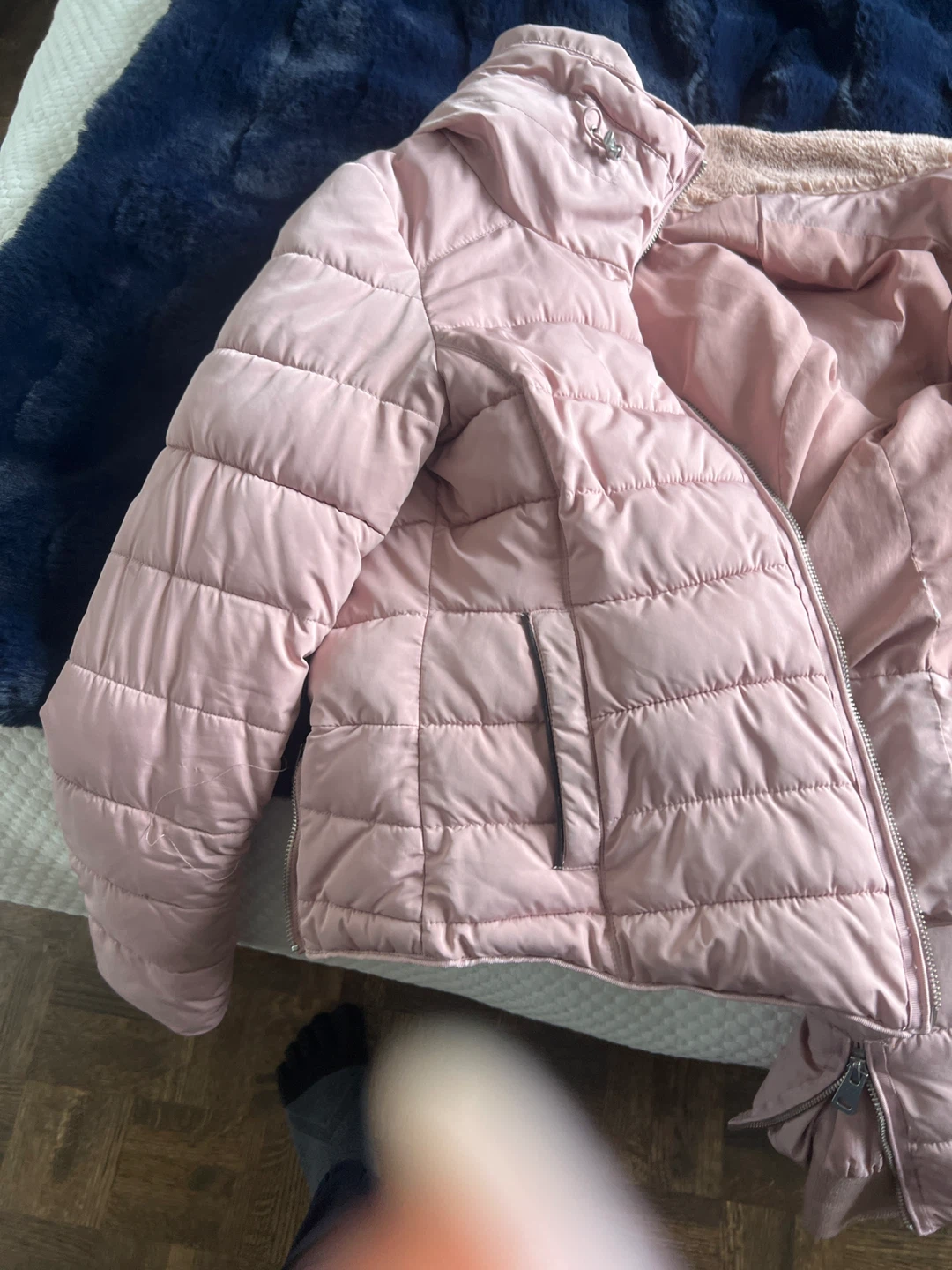 Zara Basic Puffer Jacket - Pink  very Small fit - photo 4