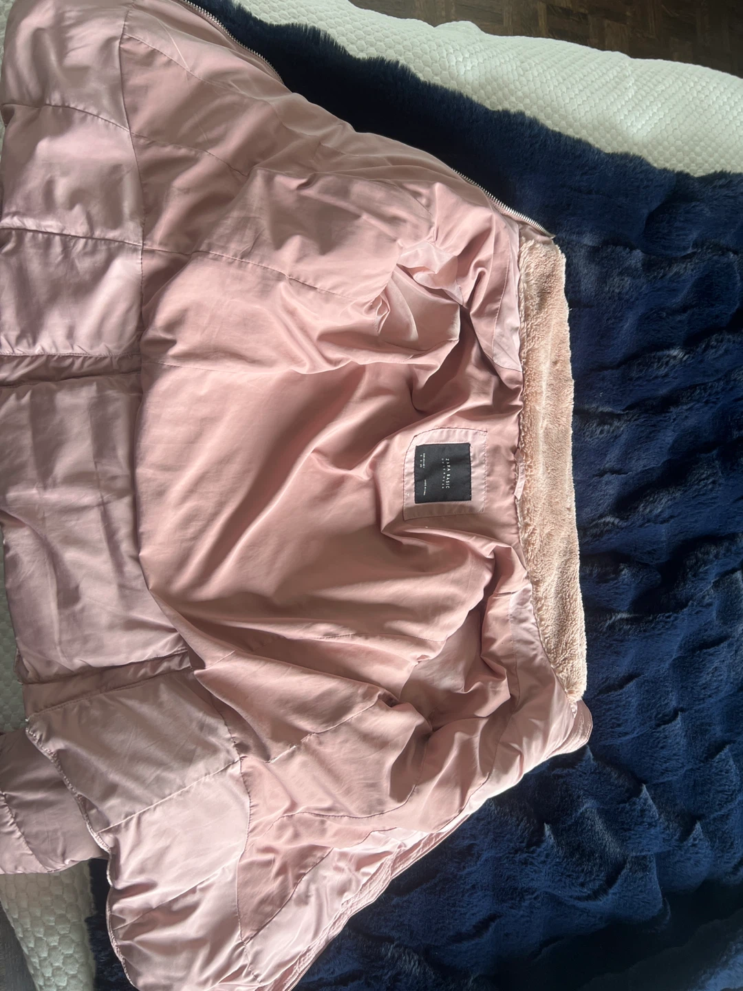 Zara Basic Puffer Jacket - Pink  very Small fit - photo 3
