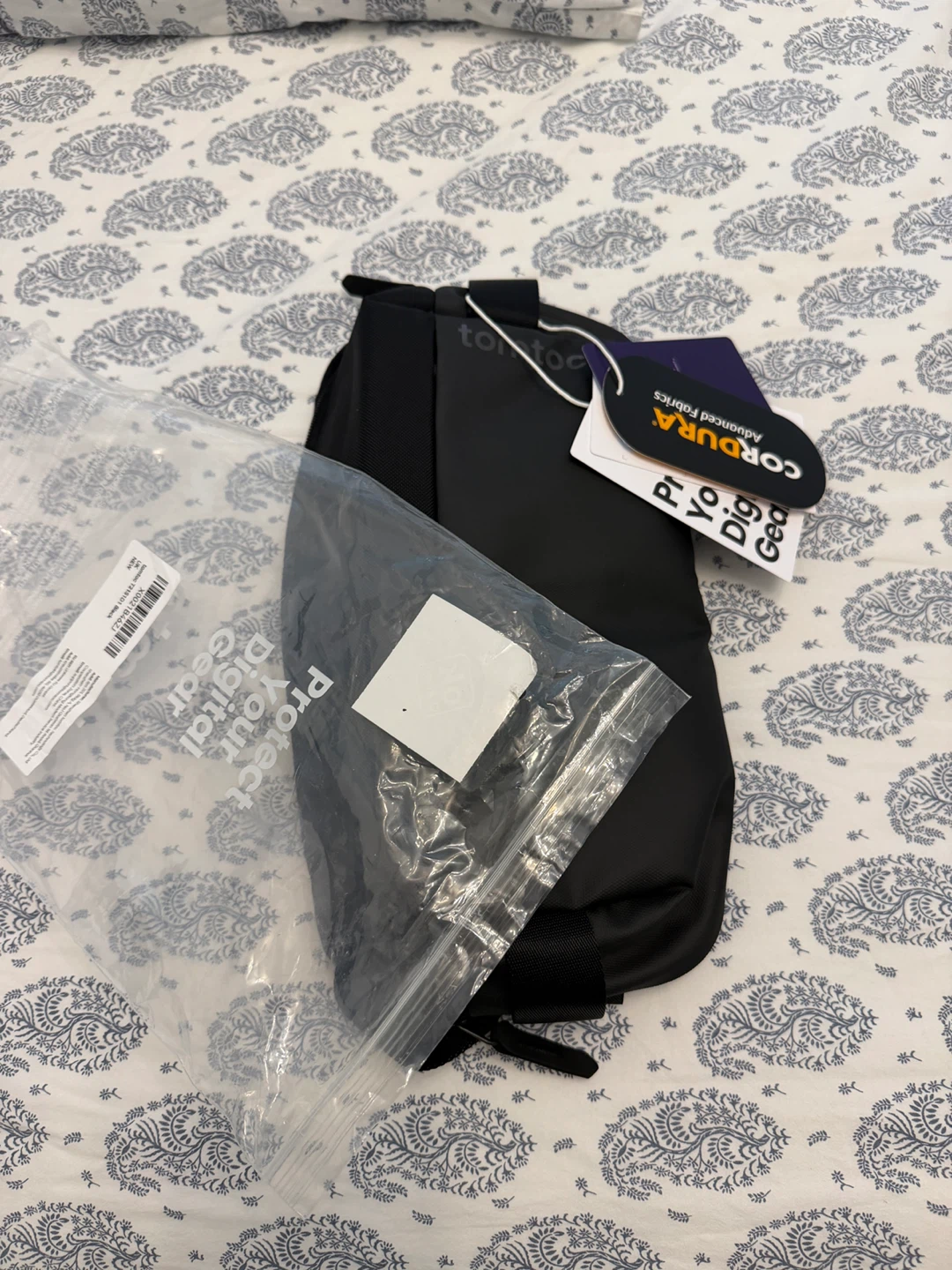 tomtoc Cordura Digital Gear Pouch Black