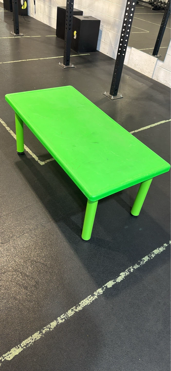 Bright Green Plastic Kids Table