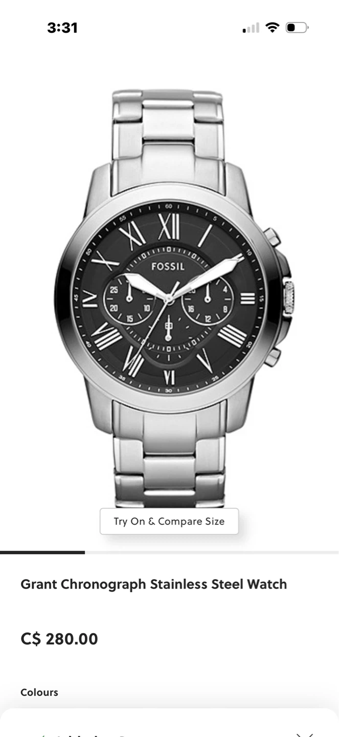 Fossil Grant Chronograph Stainless Steel Watch - photo 2