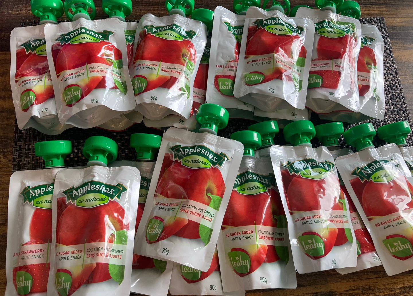 21 Applesnax Fruit Snack Pouches (Apple)