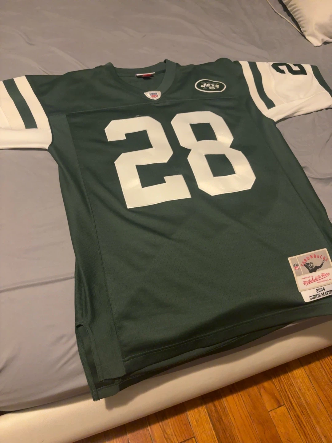 New York Jets Curtis Martin #28 Mitchell & Ness Jersey